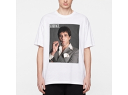 Rockinstone Scarface Movie Smokin White Adult T-shirt Size:xl