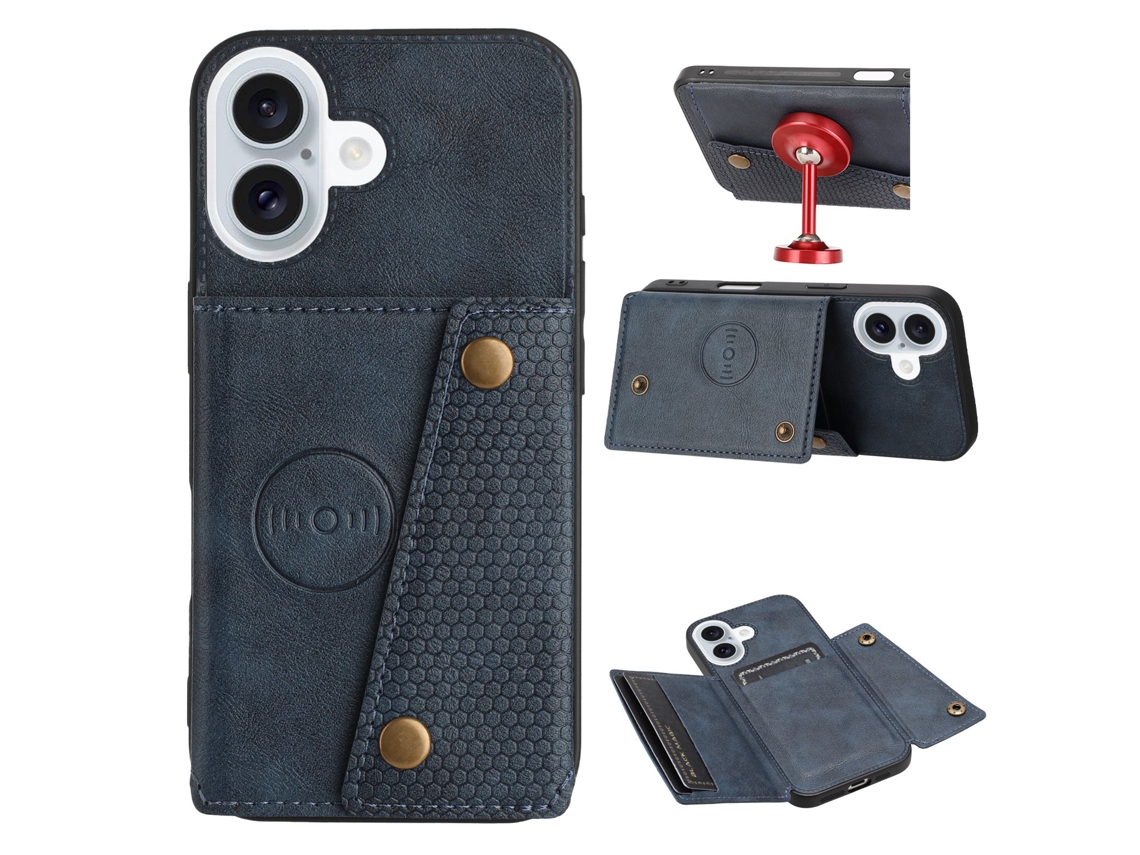 Capa Protetora Para Iphone 17 Com Compartimento Para Cartão Prática E Elegante.