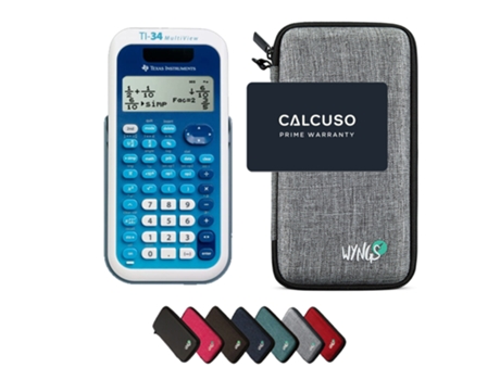 Calcuso Pacote Básico Cinza Claro com Calculadora Ti-34 Multiview TEXAS INSTRUMENTS