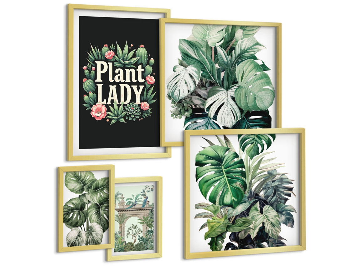 Quadros Decorativos Para Parede Limões, Laranjas, Amalfi Moldura Dourada Imagens Para Um Quarto Infantil Espelharte (conjunto De 5 Imagens)