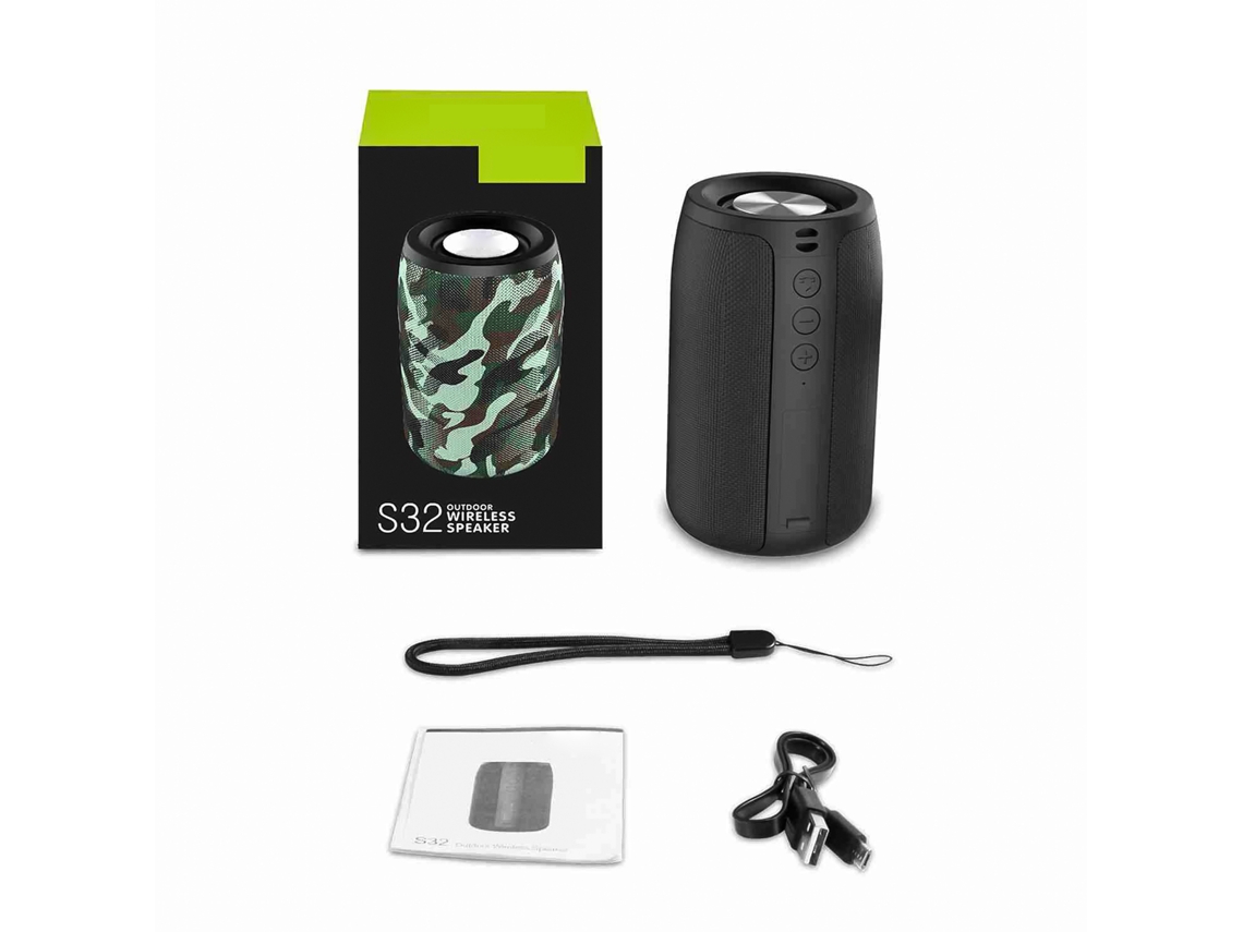 Mali caixa de Som Bluetooth Portátil Zealot S32 5w Subwoofer Bateria Recarregável 2000mah Indoor Outdoor
