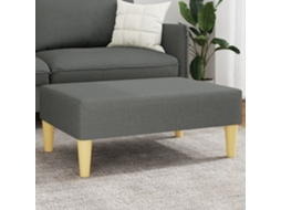 Vidaxl Apoio De Pés 77x55x31 Cm Tecido Cinzento-escuro