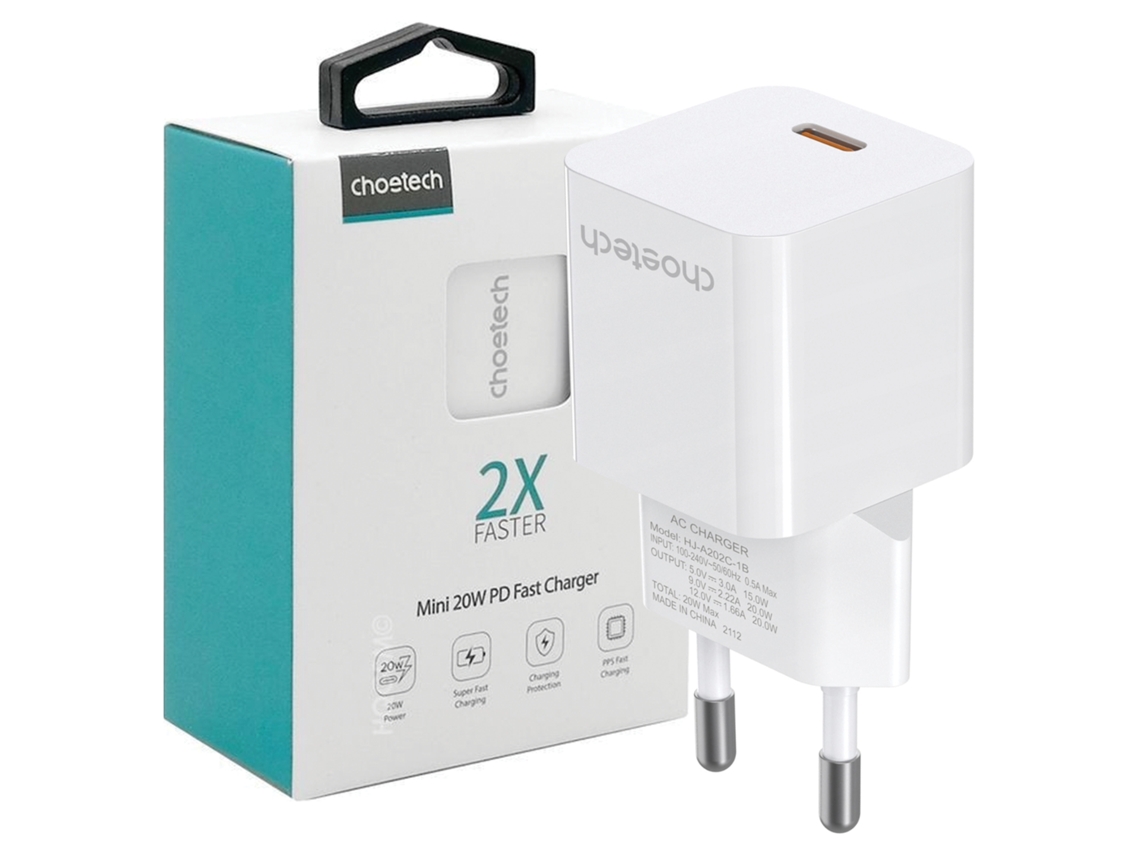 Carregador CHOETECH Pd5010 20w para Magsafe 2x Usb c para Iphone 12
