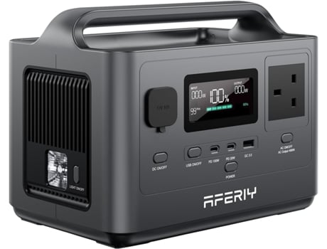 Estação De Energia Portátil 400w, 256wh Bateria Lifepo4, Carga Rápida Em 1.5h, 5 Portas, Onda Senoidal Pura 230v, Fonte De Alimentação Ups Aferiy