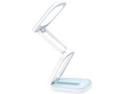 Luminária de mesa LED dobrável Cocoarm, luminária de mesa LED de plástico, bateria recarregável de 1200 mAh, 3 níveis de intensidade.