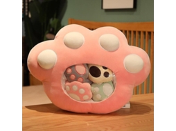 2026 almohada de Lectura Pinkcat de 47 Cm Con 5 Peluches Decorativos Kawaii para Niños.