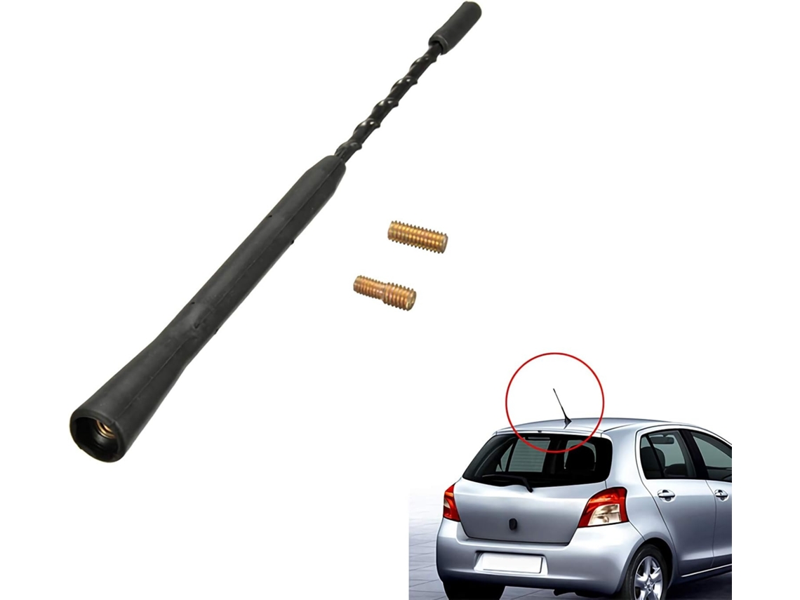 Lurelia Antena De Rádio Para Carro, Compatível Com Muitos Outros Veículos Com Rosca M6 E M5 Fácil Instalação Inclui Parafusos, Universal