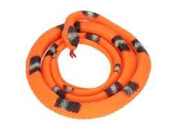 Ats modelo de Serpiente Simulada de 130 Cm, Realista, Toque Suave, Amigável com o Meio Ambiente, Brinquedo para Maiores de 3 Anos, Laranja