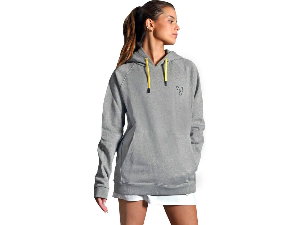 Hoodie Unissexo VOLT PADEL Cinza Claro para Padel (Tamanho: XL)