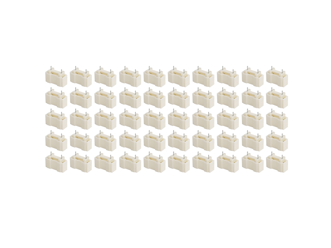 Porta Fusíveis Metal e Plástico 5x20mm 50 Peças