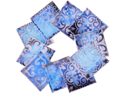 Conjunto De 10 Adesivos Autocolantes De Pvc Para Azulejos Em Estilo Vintage.