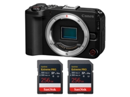 Eos R50 V + 2 Sandisk 256gb Extreme Pro Uhs ii Sdxc + Ebook “20 Dicas para Fotos Que Impressionam” CANON