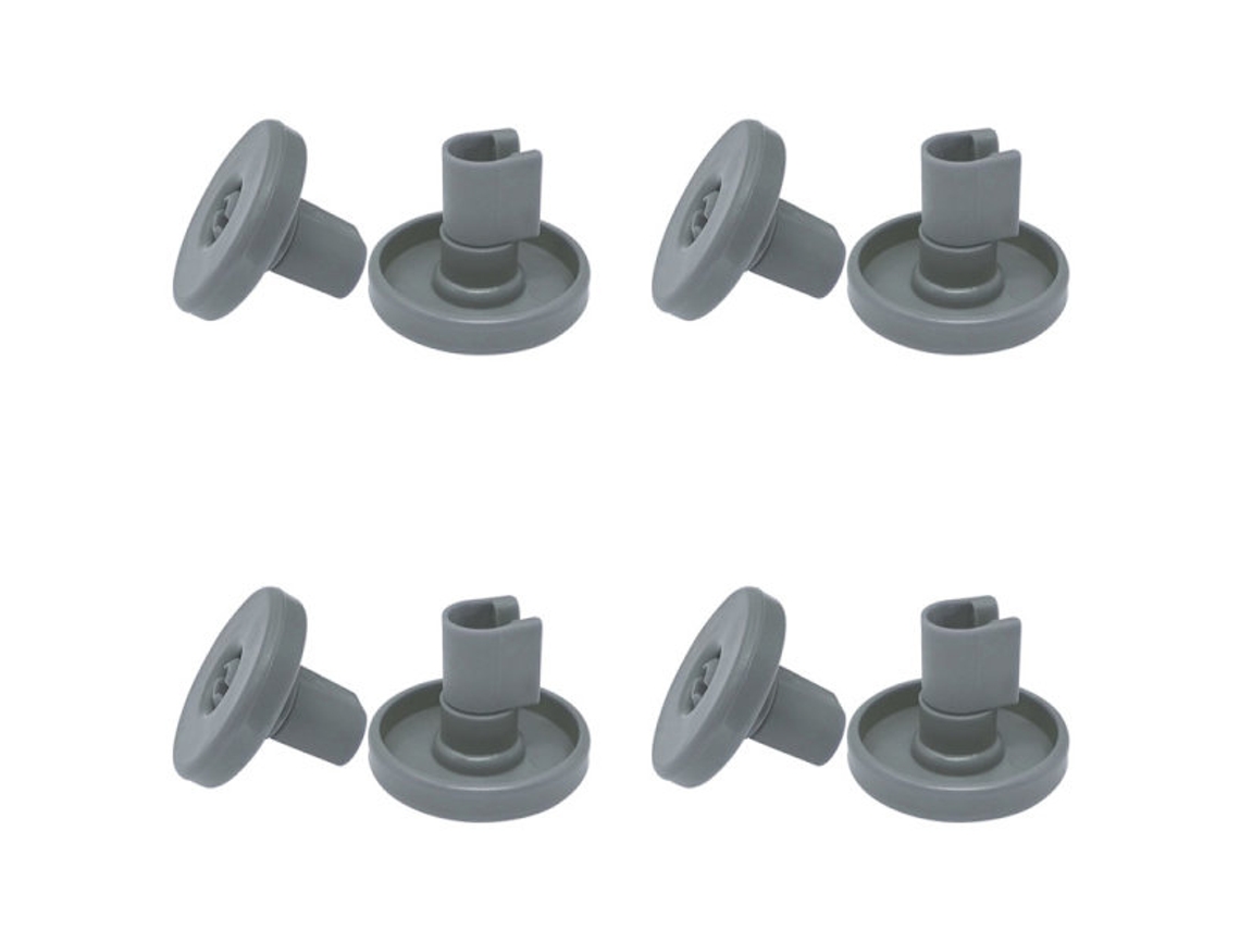 Conjunto de 8 Rodízios AQUAFORGE, compatíveis com Aeg, Privileg, Zanussi, para Cesto de Lava louças