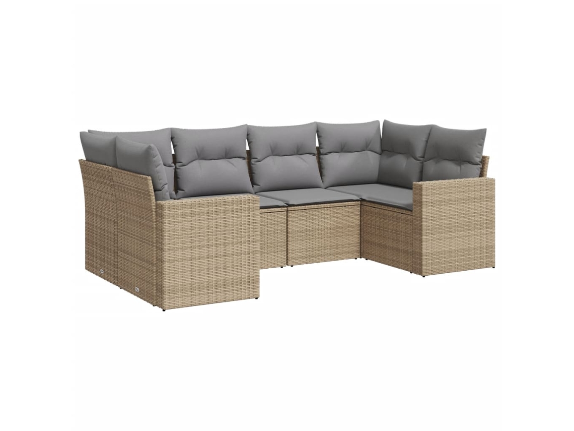 Garden Sofa Set, Garden Sofa Sets Vidaxl Bege Rattan / Vime (n/a)