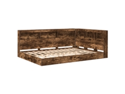Conjunto 1 Cama De Quarto Vidaxl Castanho Derivados De Madeira (140 X 200 Cm)