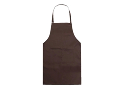 Delantal Plano com Bolsos para Cozinha Chef Artesanato Confeitaria Adulto de Poliéster Café