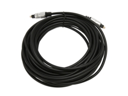 Cabo Óptico De Som Com Conector Dourado E Cabeça De Alumínio 10m Para Sinal Digital Claro