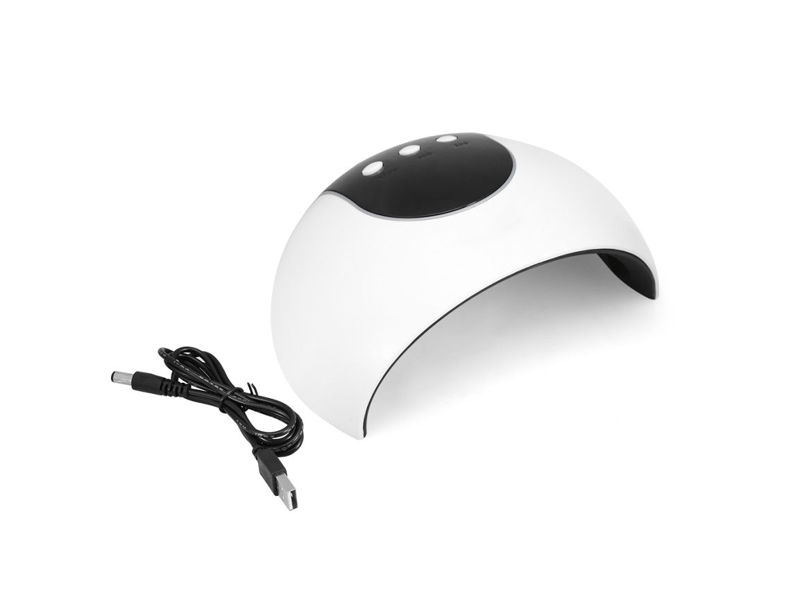 Lâmpada Uv Led Para Unhas 24w Com Sensor Automático Secador De Esmalte Em Gel Manicure Branco