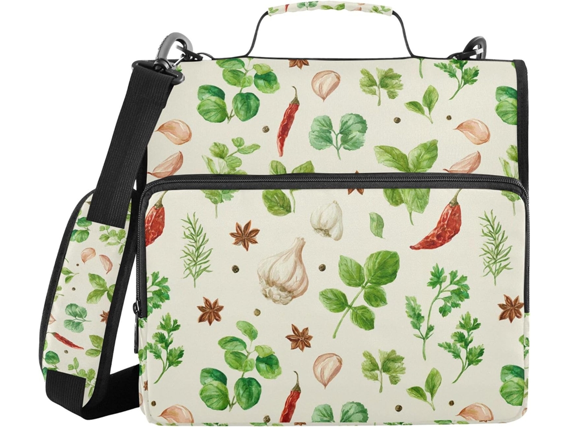 Organizador de Massas Especiarias E Ervas Com Alça, Sacos Diversos, 3, 8cm 1, 5 Polegadas, 3 Selos Compartimentos