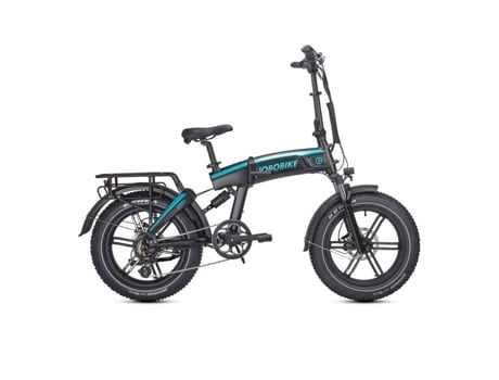 Bicicleta Elétrica Fat Bike Jobobike Eddy L Quadro, Roda 20”, 250w 48v 11,6ah 250w Preto