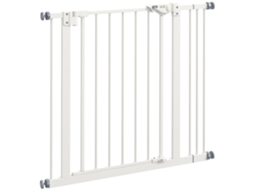 Extensão Barreira Cães 74 87cm Metal Plástico Branco