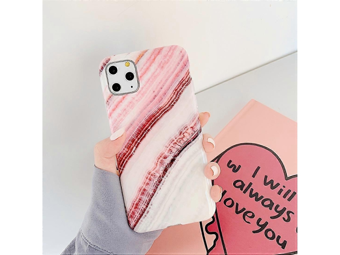 Capa De Celular Imd Em Tpu Macio Marmorizado Para Iphone 11 Pro Max
