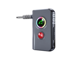 Transmissor E Receptor Bluetooth 5.4 De Modo Duplo, Adaptador De Áudio Sem Fio De Baixa Latência Com Entrada Aux Para Tv E Carro.