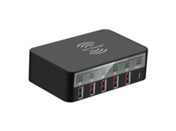 Carregador Sem Fio Rápido Multi porta Usb LAXISCREED