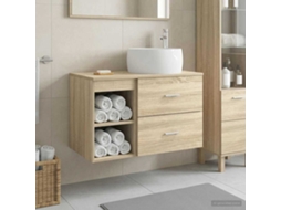 Vidaxl Conjunto De Móveis Para Banheiro 2 Pcs Carvalho Sonoma
