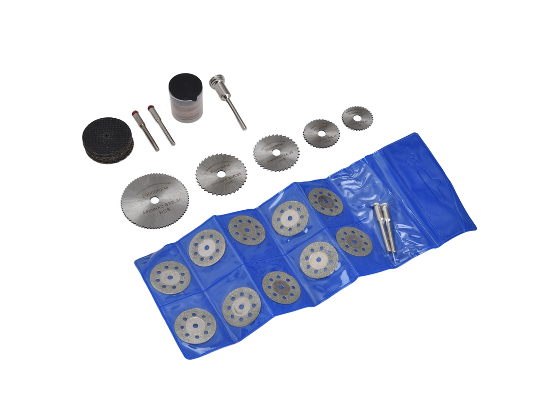 Kit de mini lâminas de serra para marcenaria para cortar e polir.