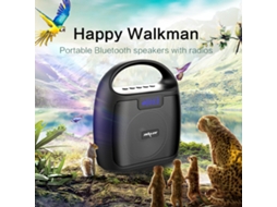 Alto falante Portátil Zealot S42 Bluetooth 5.0 Fm Radio Bateria 3000mah Aux Tf Pen Drive 5w