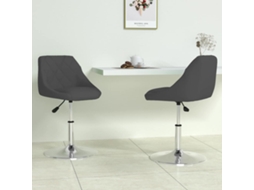 Cadeiras de Jantar Giratórias 2 Pcs Veludo Preto MAISON EXCLUSIVE
