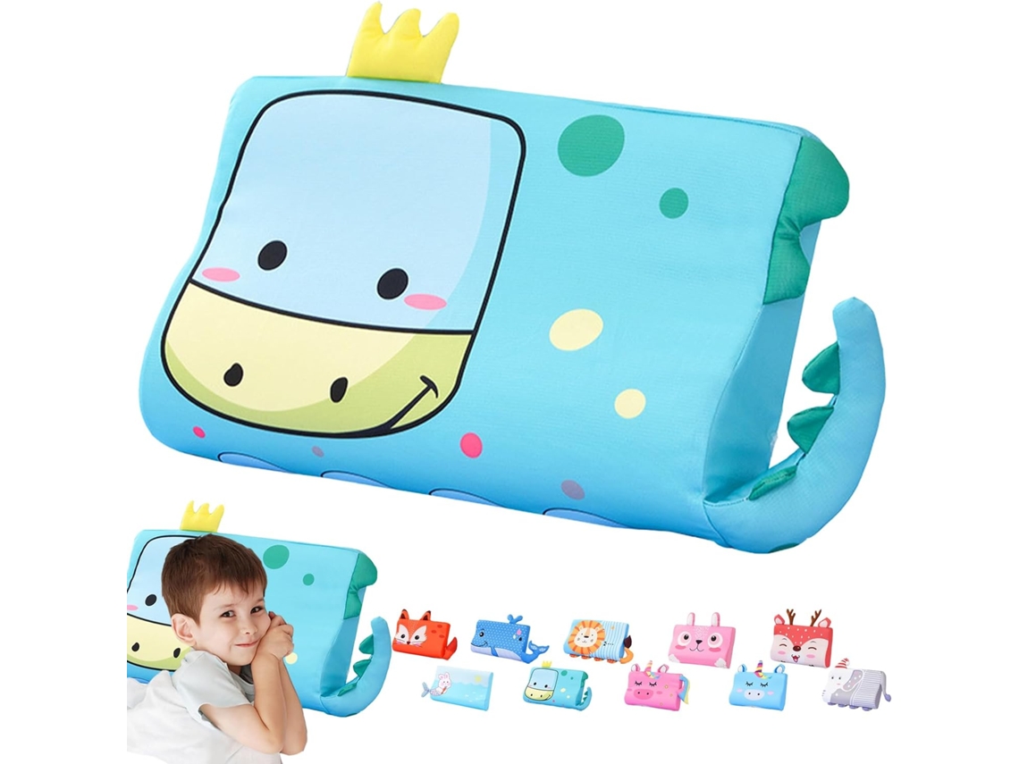 Almofada Infantil Ice Silk, Travesseiro Ergonômico De Espuma Viscoelástica Com Capa Removível, 45x27cm/dinossauro Gertiz