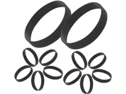 Nuobesty 50 - Pulseiras de silicone personalizadas e à prova d'água para festas e bares, ideais para adultos e crianças.