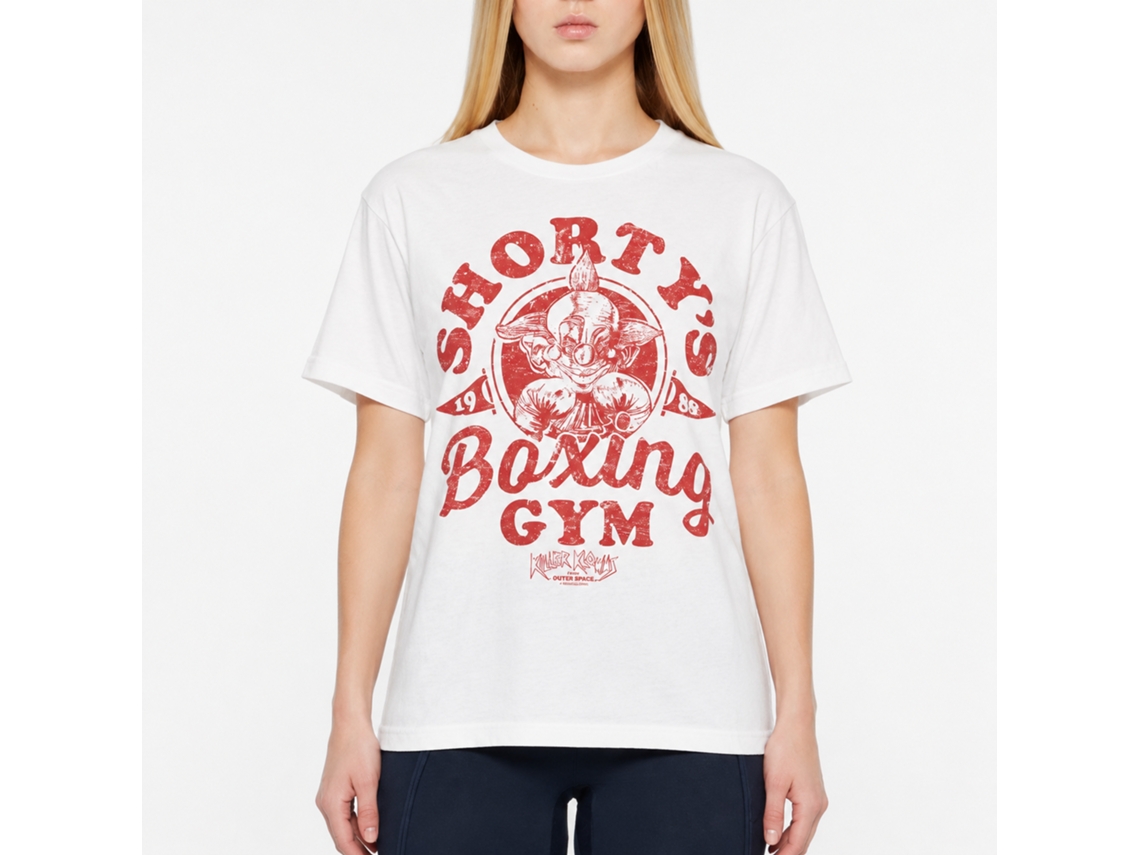 Rockinstone Killer Klowns Shortys Boxing Gym White Adult T-shirt Size:l