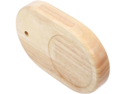 Base oval para abajur em madeira natural, resistente e delicada, fácil de instalar, ideal para quarto e mesa.