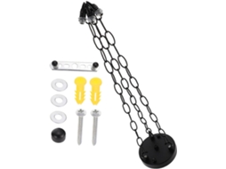 1 Conjunto De Lustre Com Placa, Correntes, Base E Lâmpada Pendente Para Iluminação
