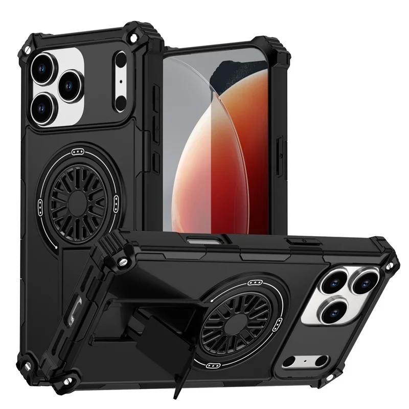 (preto, Iphone 17) Capa Protetora Reforçada E Espessa, Compatível Com Carregamento Sem Fio Magnético E Resistente A Quedas.