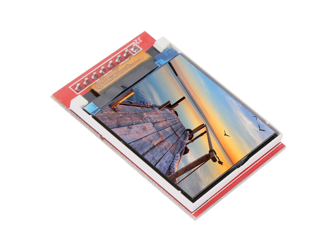 Módulo De Display Lcd Tft Colorido 1.44" Serial Vermelho 128x128 Para 5110/3310