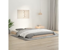 Vidaxl Estrutura De Cama King Size 150x200 Cm Madeira De Pinho Maciça