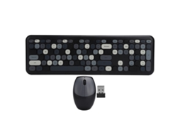 Conjunto de Teclado e Mouse Sem Fio 2.4g 110 Teclas | S/MARCA