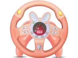 Volante Brinquedo Infantil EIFSON para Banco Traseiro com Chave e Música (rosa)