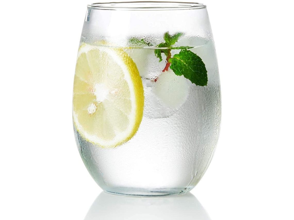 Copo de Vinho Sem Haste de Cristal de 20Oz para Vinho Tinto Ou Branco Copos Grandes de Água Ou Suco NEVEANCE
