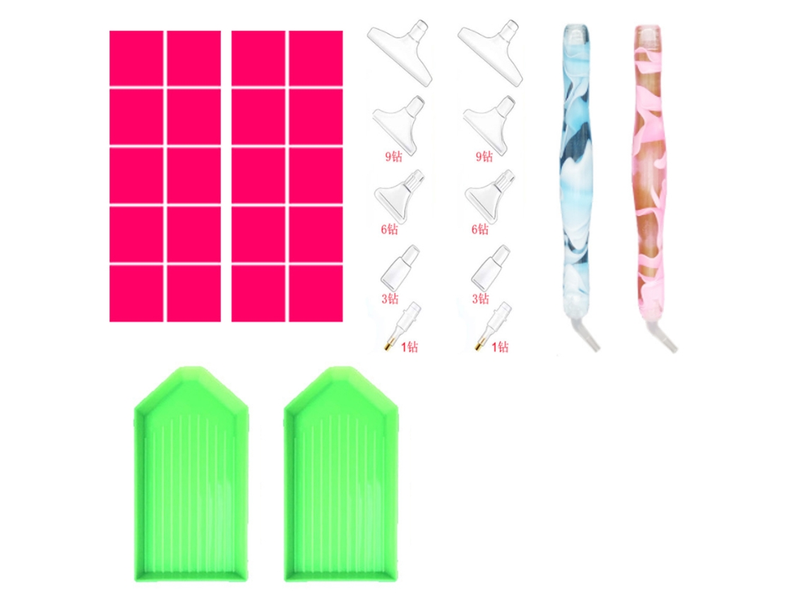 Acessórios Para Pintura De Diamante 5d 34 Peças, Canetas 6 Estilos, Kit Diy Para Pintura De Diamante Rnemitery
