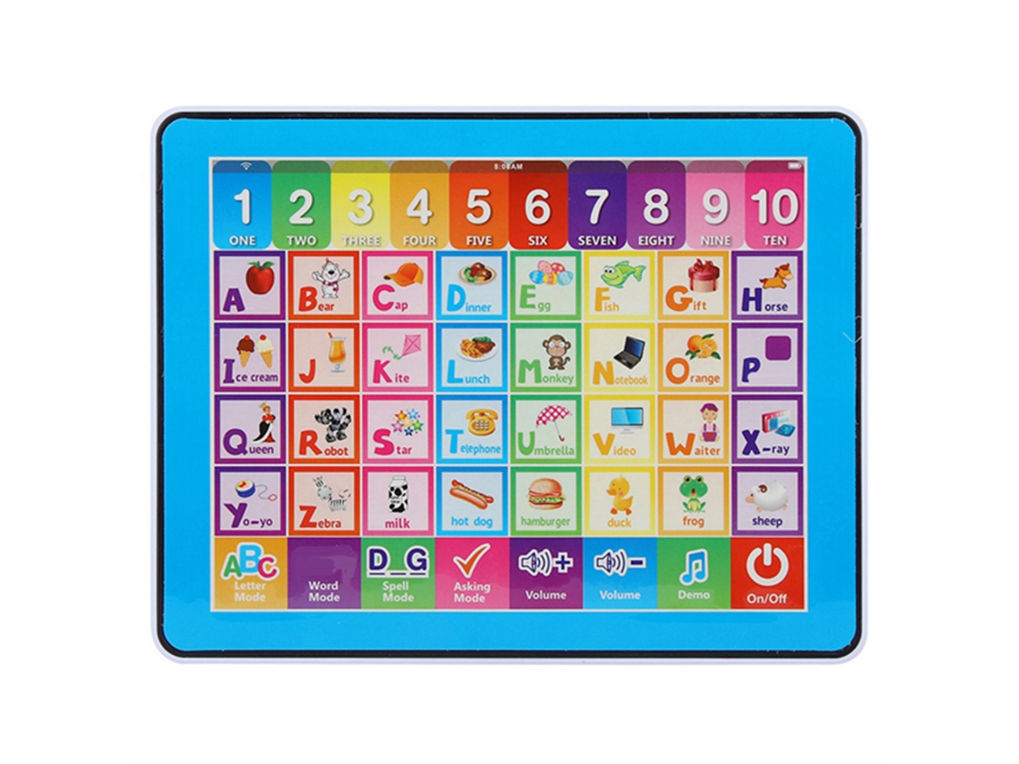 Mali tablet de Aprendizado Infantil Brinquedo Educacional para Palavras Ortografia Música