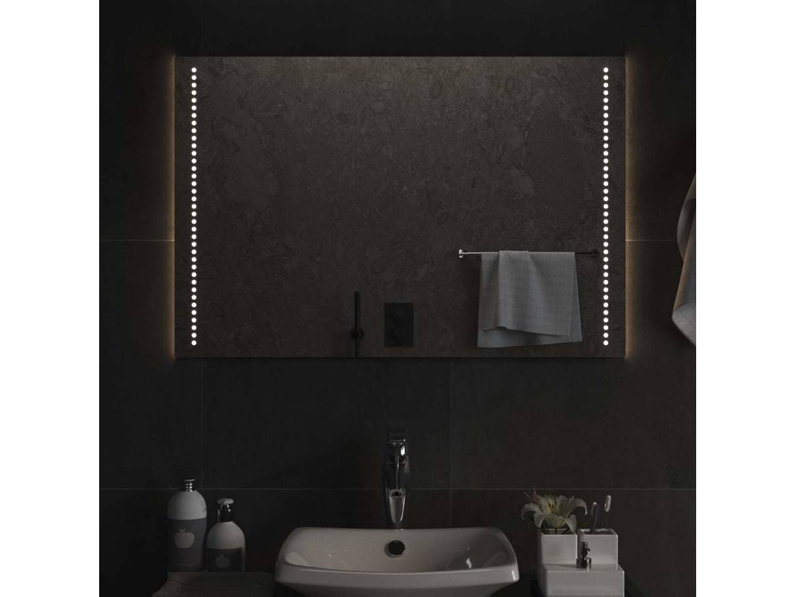 Led Bathroom Mirror, Led Bathroom Mirrors Vidaxl Transparente Vidro (60 X 90 Cm)