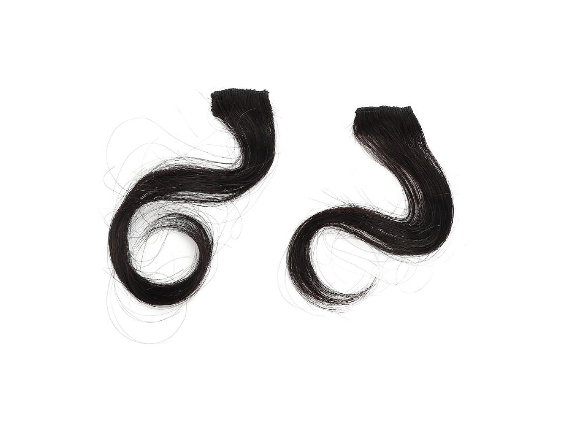 2026 2 Unidades de Flequillo Largo Onda Clip in para Mujer, Material de Fibra Resistente Al Calor, Diseño Personalizable Y Versátil