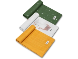 Conjunto De 3 Fraldas De Bambu Lionelo Bamboo Box - 70x70cm - 100% Algodão De Bambu - Desde O Nascimento