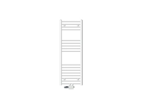 Radiador De Casa De Banho De Ligação Central 400x1200 Mm Branco Curvo Luxebath