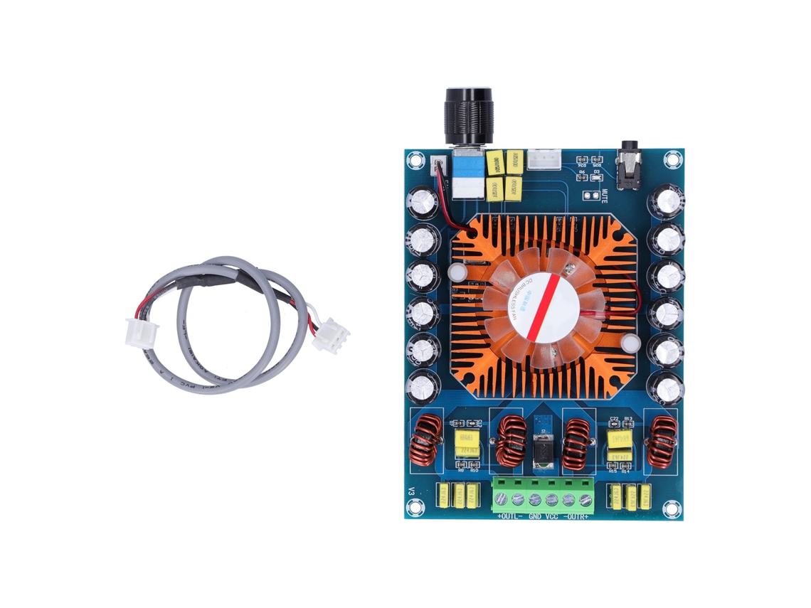 Módulo Placa Amplificador Áudio Digital Estéreo 160w Pcb Xh a121 Componente Eletrônico